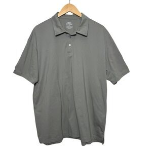 Built Different Mens Polo 2XL Gray Green Short Sleeve‎ Shirt Casual